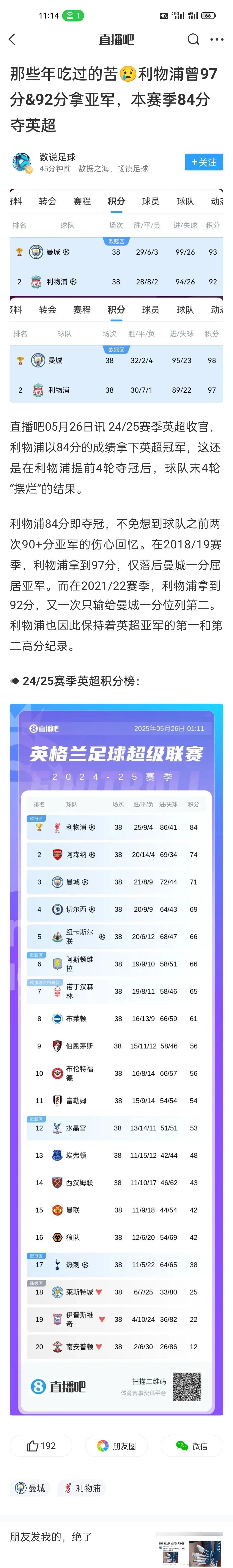 利物浦主场逆转热刺，继续领跑积分榜
